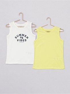 Lote de 2 t-shirts manga cava 'eco-conception' - Kiabi