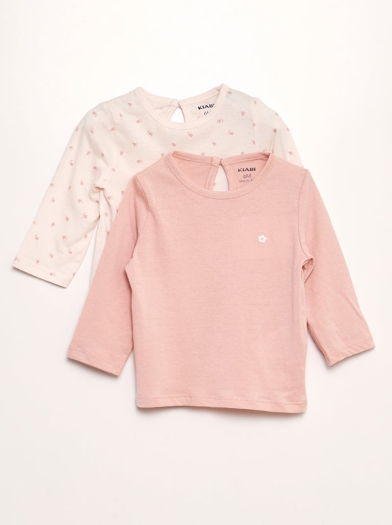 Lote de 2 t-shirts ROSA - Kiabi