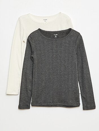 Lote de 2 t-shirts termorreguladores em malha plumeti