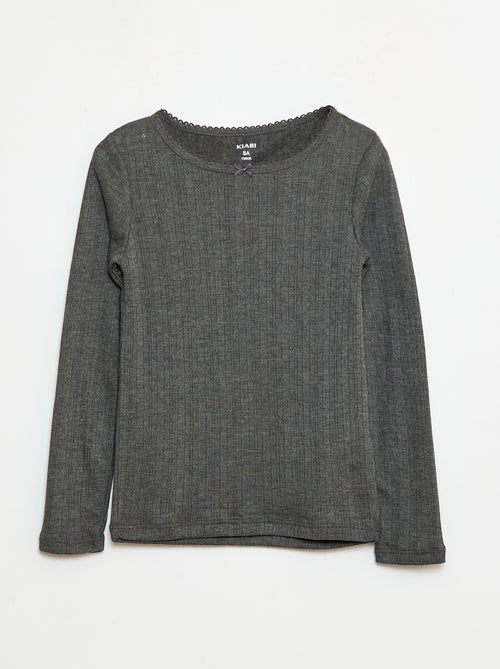 Lote de 2 t-shirts termorreguladores em malha plumeti - Kiabi