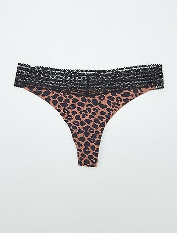 Lote de 2 tangas com renda