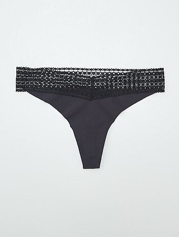 Lote de 2 tangas com renda