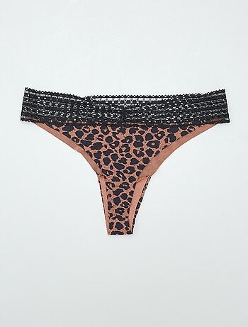 Lote de 2 tangas com renda