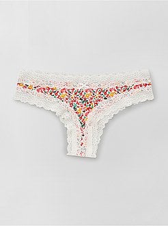 Lote de 2 tangas em microfibra - Kiabi