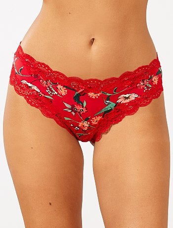 Lote de 2 tangas em microfibra - Kiabi