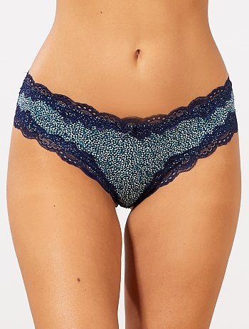 Lote de 2 tangas em microfibra - Kiabi