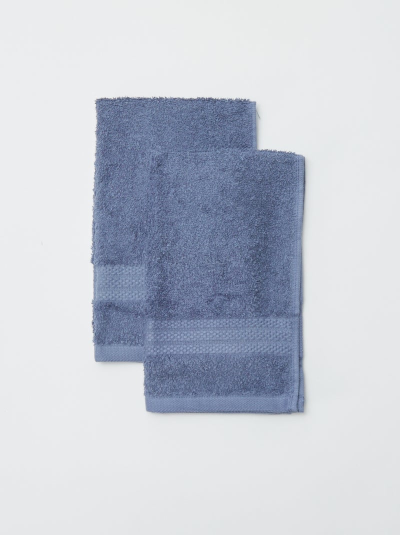 Lote de 2 toalhas (30x50cm) - Kiabi Home AZUL - Kiabi