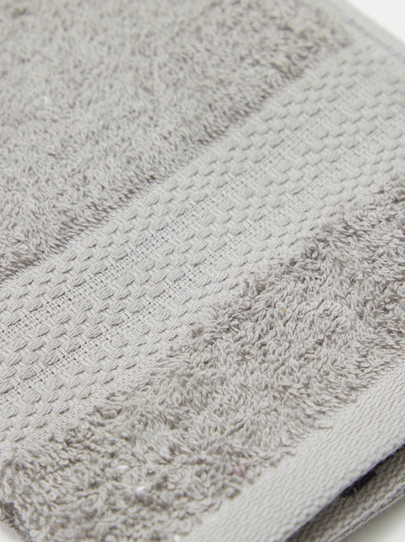 Lote de 2 toalhas (30x50cm) - Kiabi Home CINZA - Kiabi