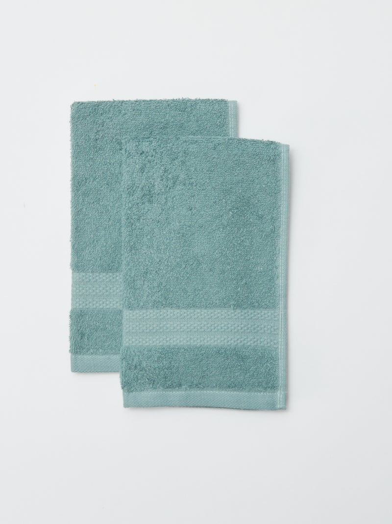 Lote de 2 toalhas (30x50cm) - Kiabi Home VERDE - Kiabi