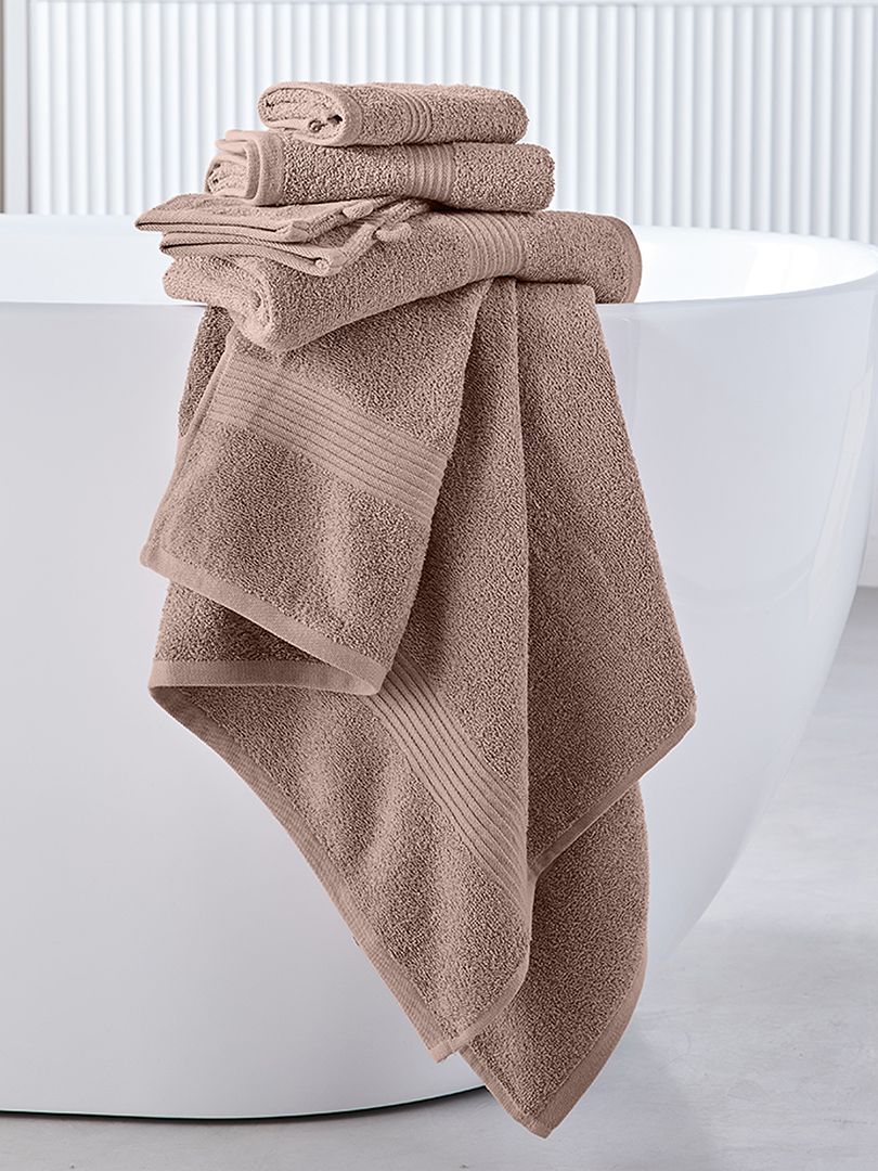 Lote de 2 toalhas de banho 30 x 50 cm ROSA - Kiabi