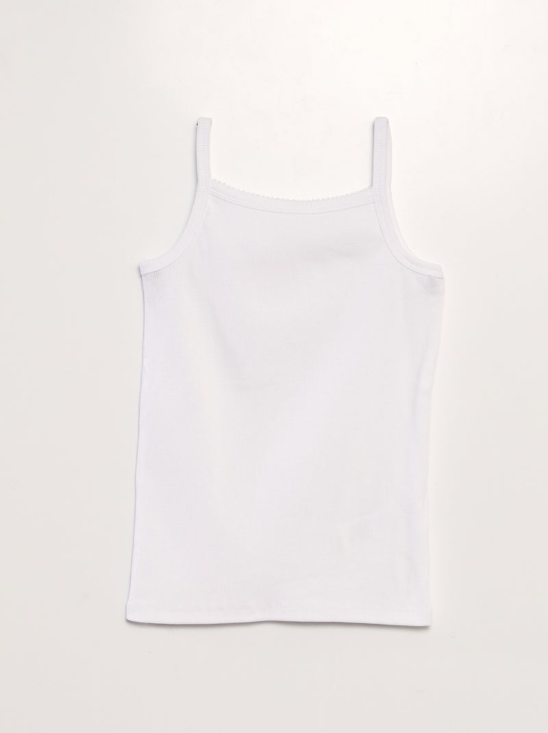 Lote de 2 tops BRANCO - Kiabi