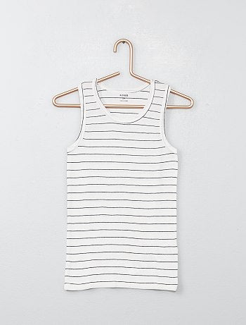 Lote de 2 tops de alças às riscas - Kiabi