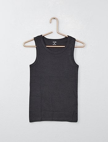 Lote de 2 tops de alças às riscas - Kiabi