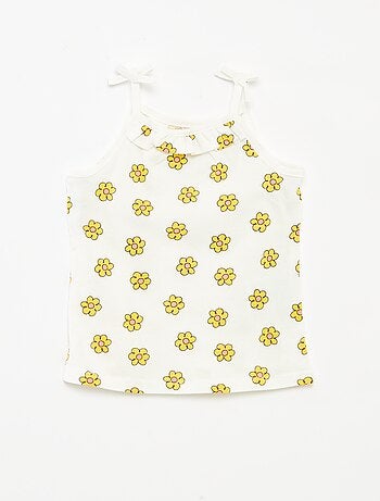 Lote de 2 tops de alças finas com laços