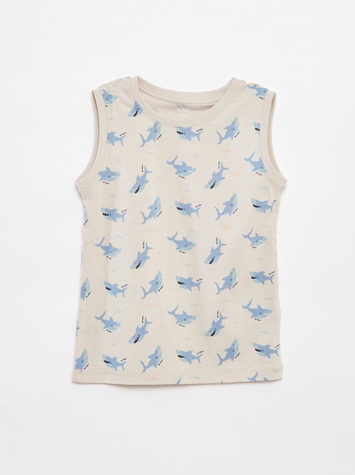 Lote de 2 tops de gola redonda - Kiabi