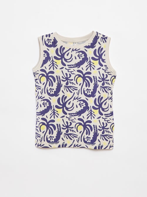 Lote de 2 tops de gola redonda - Kiabi