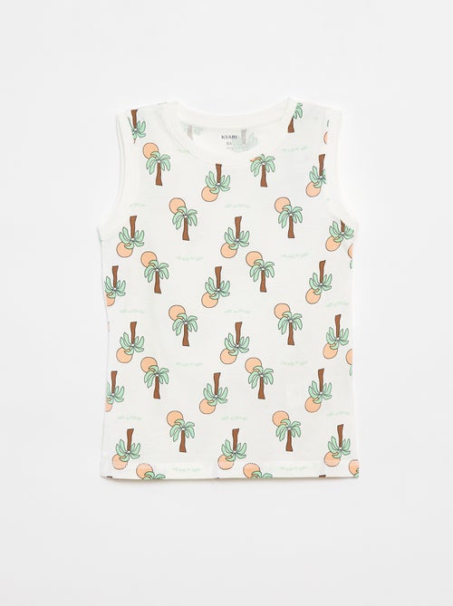 Lote de 2 tops de gola redonda - Kiabi