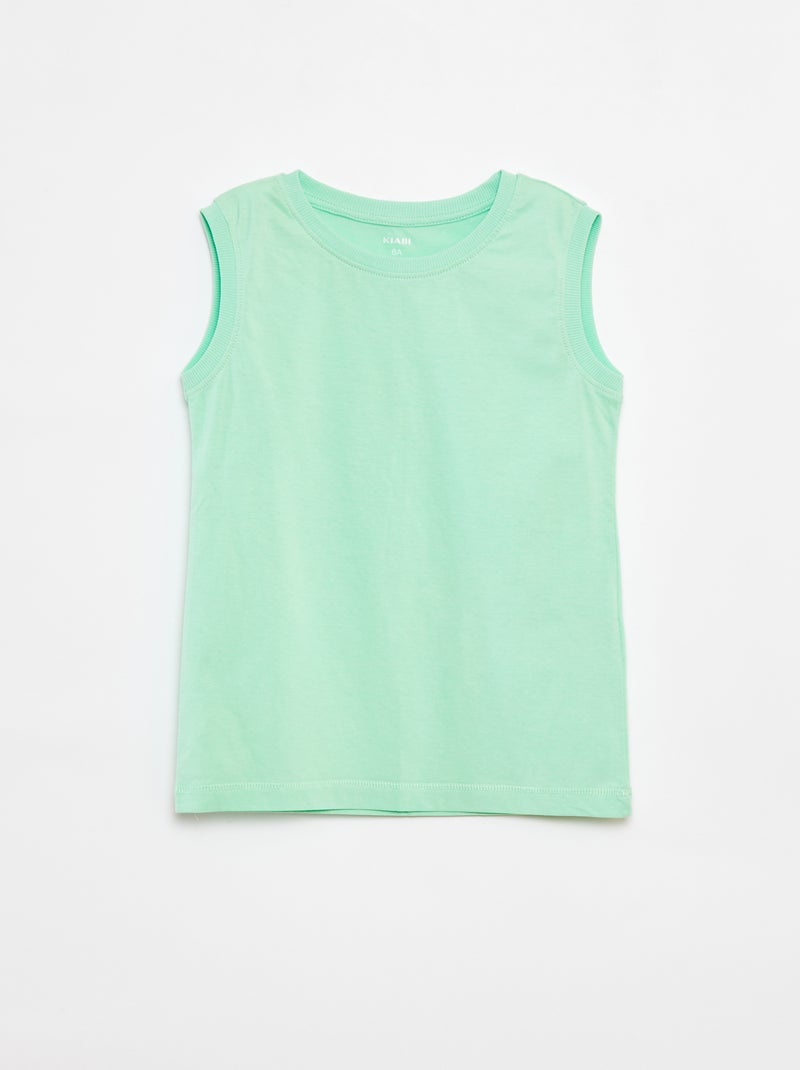 Lote de 2 tops de gola redonda Branco - Kiabi