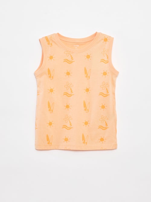 Lote de 2 tops de gola redonda - Kiabi