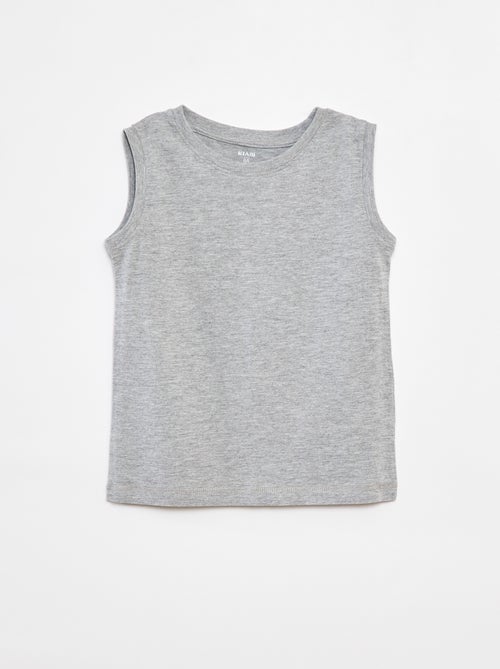 Lote de 2 tops de gola redonda - Kiabi