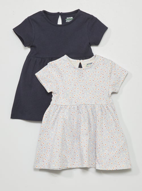 Lote de 2 vestidos em jersey - Kiabi