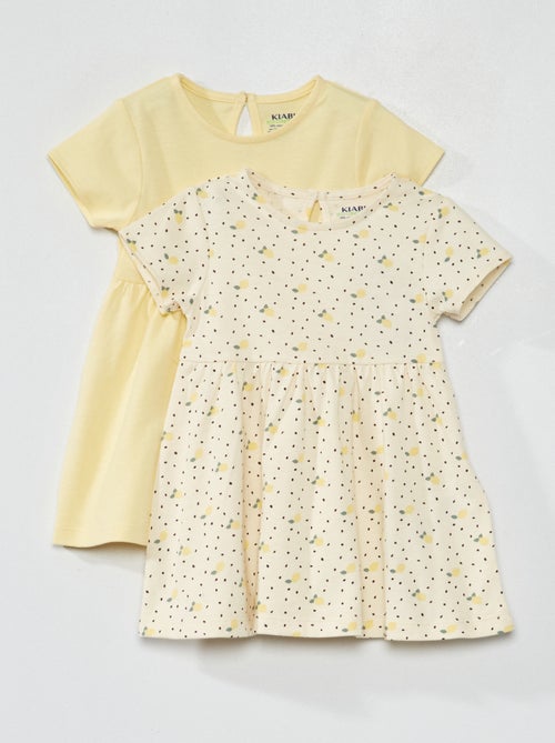 Lote de 2 vestidos em jersey - Kiabi