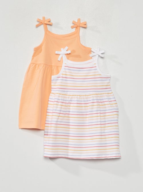 Lote de 2 vestidos em jersey - Kiabi