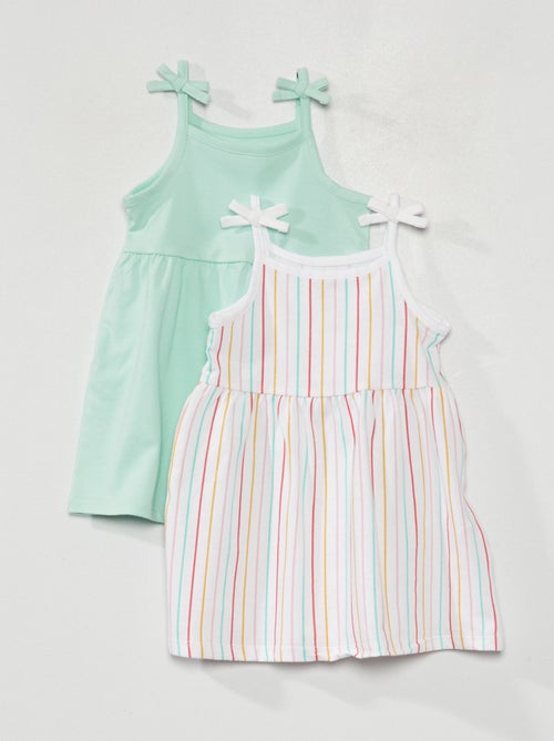 Lote de 2 vestidos em jersey - Kiabi