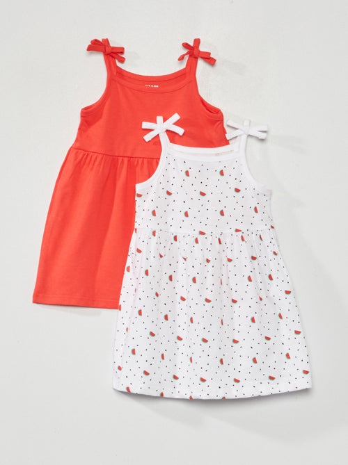 Lote de 2 vestidos em jersey - Kiabi