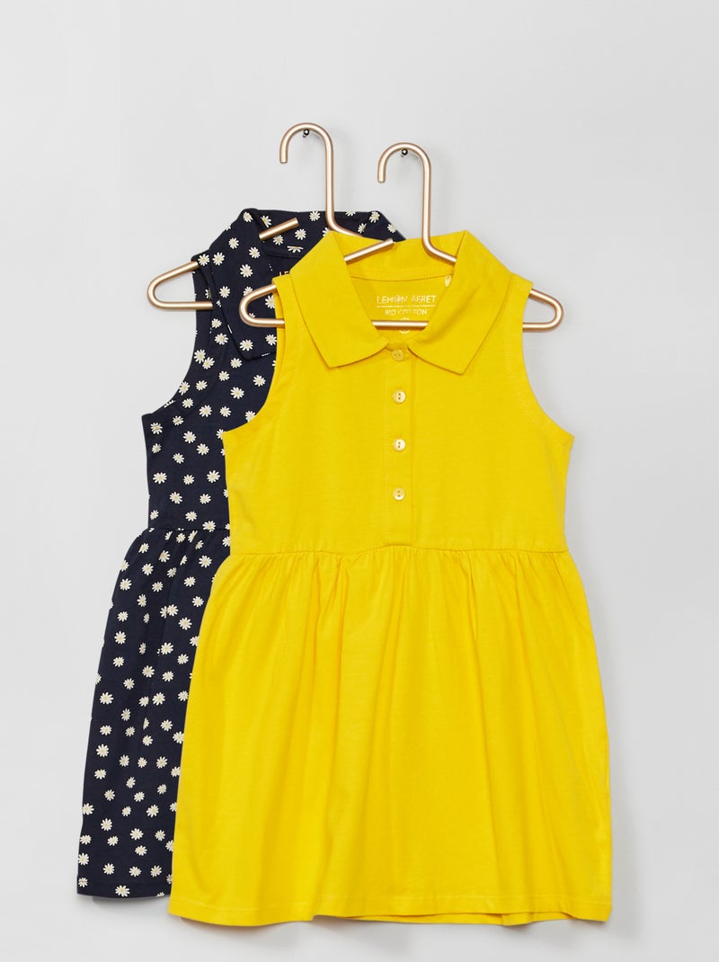 Lote de 2 vestidos evasé AZUL - Kiabi