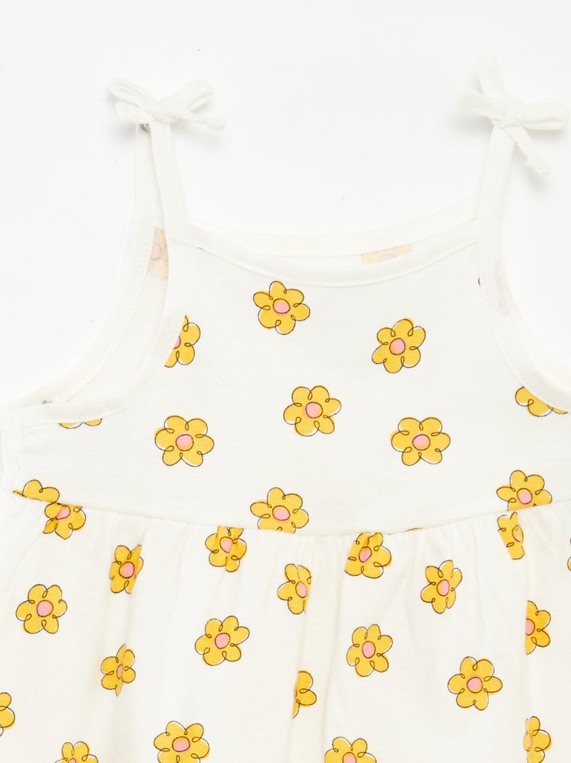 Lote de 2 vestidos leves com alças finas - 2 peças ROSA - Kiabi