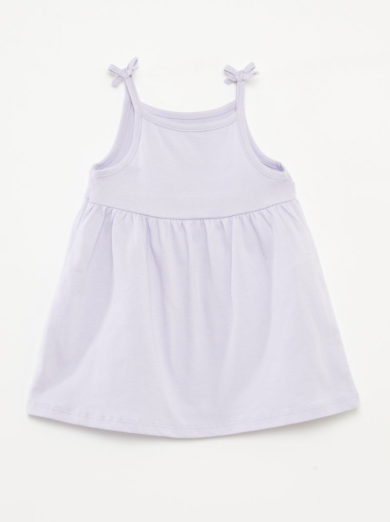 Lote de 2 vestidos leves com alças finas - 2 peças VIOLETA - Kiabi