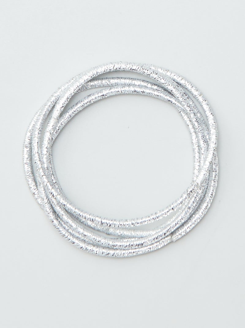 Lote de 20 elásticos finos AZUL - Kiabi