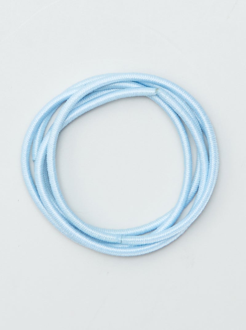 Lote de 20 elásticos finos AZUL - Kiabi