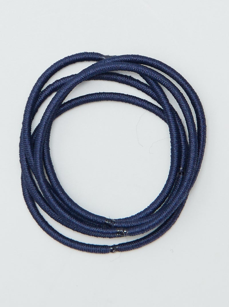 Lote de 20 elásticos finos AZUL - Kiabi