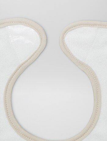 Lote de 3 babetes com tira de velcro