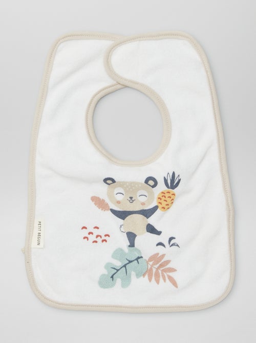 Lote de 3 babetes com tira de velcro - Kiabi