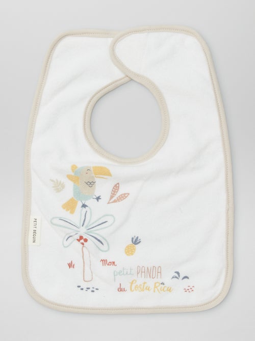 Lote de 3 babetes com tira de velcro - Kiabi