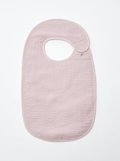 Lote de 3 babetes em gaze de algodão com forro em felpa - Kiabi