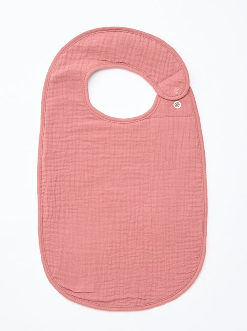 Lote de 3 babetes em gaze de algodão com forro em felpa - Kiabi