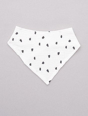 Lote de 3 babetes em triângulo fralda - Kiabi