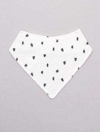 Lote de 3 babetes em triângulo fralda - Kiabi