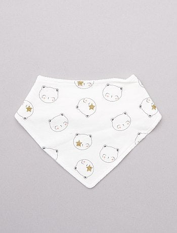 Lote de 3 babetes 'gato' - Kiabi