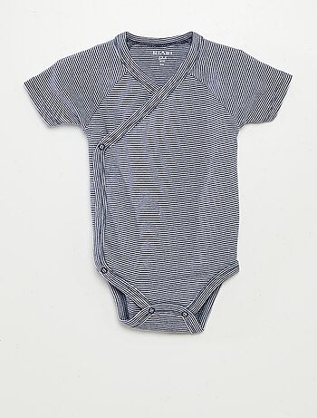 Lote de 3 babygros com gola cruzada