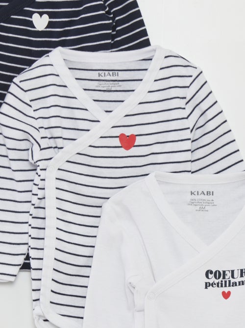 Lote de 3 bodies - Dia dos Namorados - Kiabi