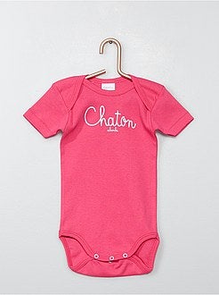 Lote de 3 bodies 'Absorba' tema 'gatinhos' - Kiabi