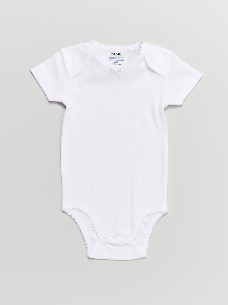 Lote de 3 bodies BRANCO - Kiabi