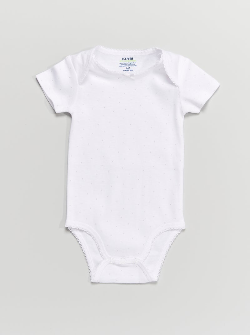 Lote de 3 bodies BRANCO - Kiabi