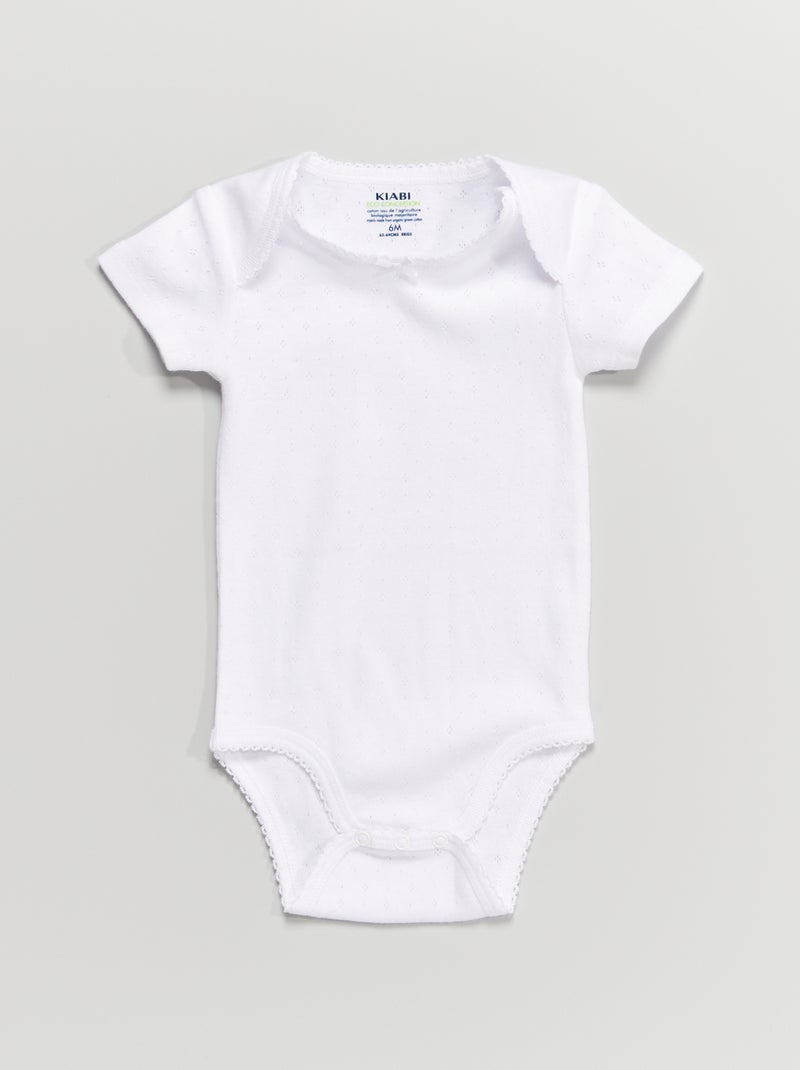 Lote de 3 bodies BRANCO - Kiabi