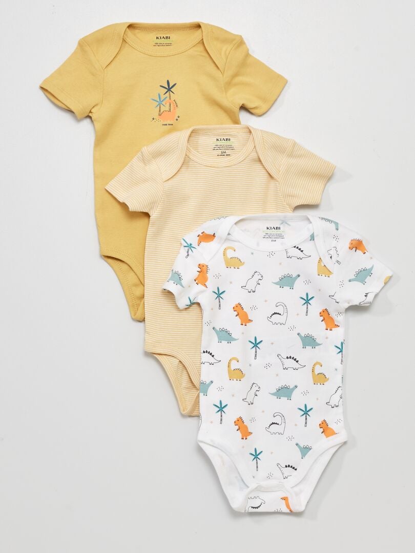 Lote de 3 bodies BRANCO - Kiabi